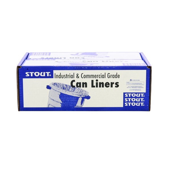 Stout By Envision HDPE ProPerformance Coreless Bags 60 Gallon Bags Case of 150 bags, 150PK C3860N22 - main